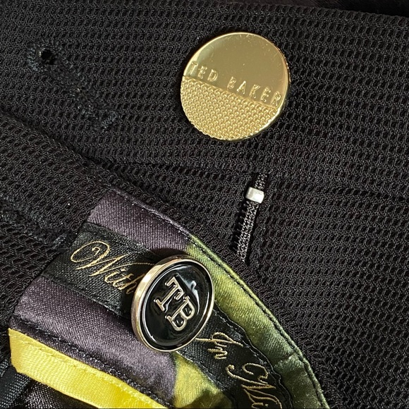 Ted baker taaliat black skinny textured dress pants slacks trousers - Picture 9 of 15